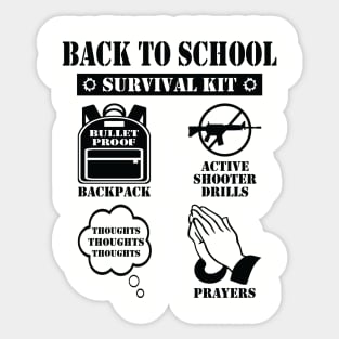 Back to School Survival Kit Sticker